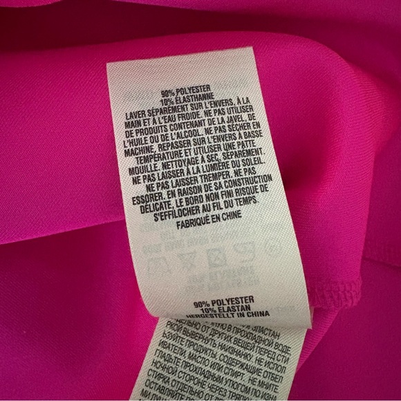 Ted Baker London Fresh Start Swing Mini Dress Pink Scalloped Hem, Sz US 6 - Picture 14 of 15